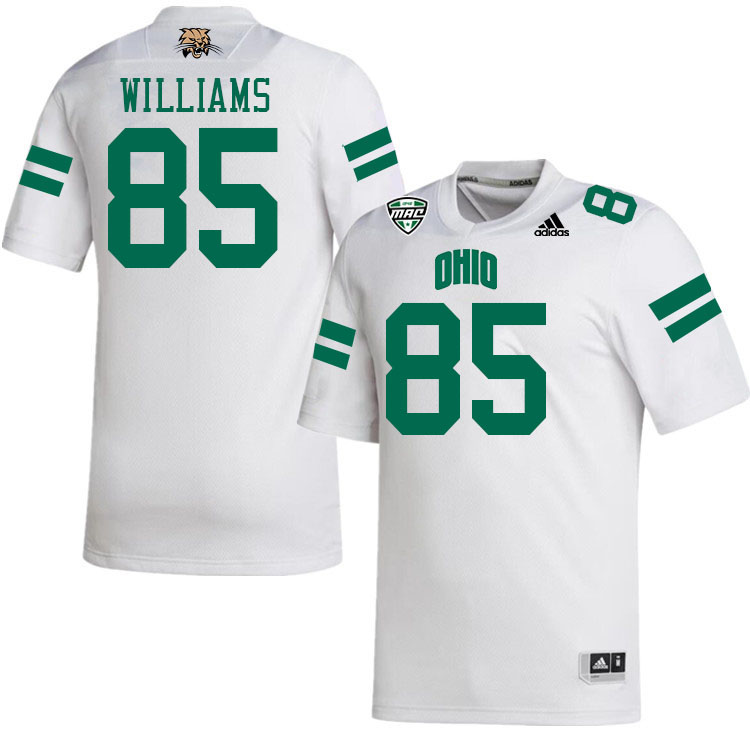 Ohio Bobcats #85 Mason Williams College Football Jerseys Stitched-White